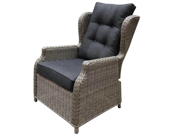 Toscane Xl Lounge Tuinstoel Verstelbaar Grijs Avh Outdoor Tuinmeubelen Toscane Xl Lounge Tuinstoel Verstelbaar, Poundex Outdoor Furniture Reviews