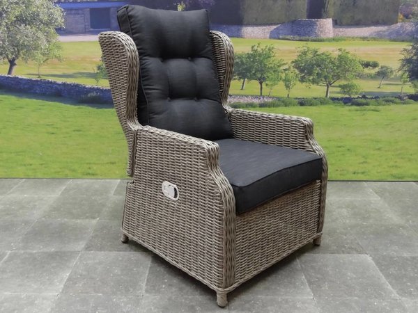 AVH-Collectie Toscane XL lounge tuinstoel verstelbaar grijs AVH-Collectie Toscane XL lounge tuinstoel verstelbaar grijs