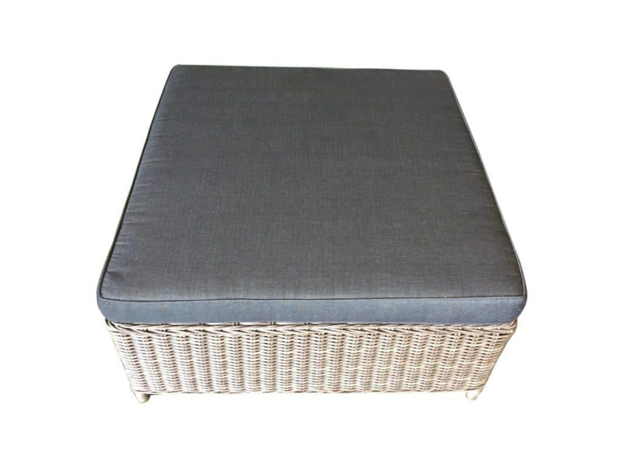 AVH-Collectie Ibiza voetenbank 92x92xH37 cm grijs AVH-Collectie Ibiza voetenbank 92x92xH37 cm grijs