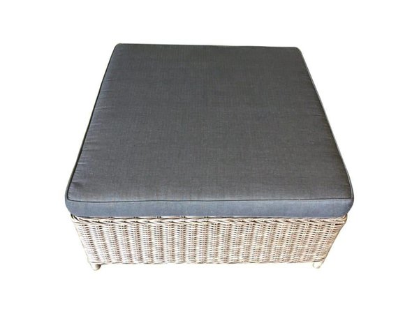 AVH-Collectie Ibiza voetenbank 92x92xH37 cm grijs AVH-Collectie Ibiza voetenbank 92x92xH37 cm grijs