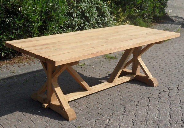 AVH-Collectie Xena dining tuintafel 240x100xH77 cm teak AVH-Collectie Xena dining tuintafel 240x100xH77 cm teak