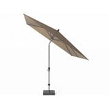 Platinum Riva parasol 250x250 cm taupe met kniksysteem Platinum Riva parasol 250x250 cm taupe met kniksysteem