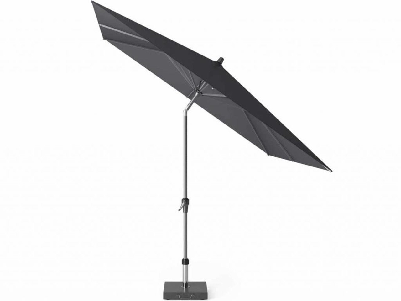 Platinum Riva parasol 250x250 cm zwart met kniksysteem Platinum Riva parasol 250x250 cm zwart met kniksysteem