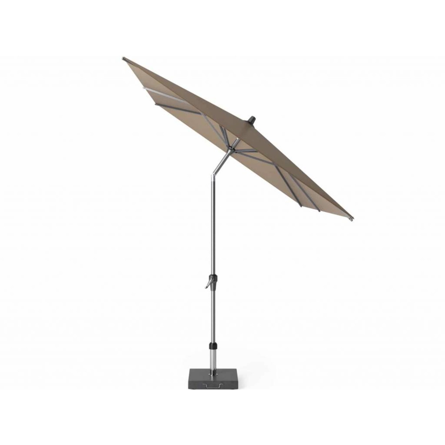 Boos Welke potlood Riva parasol 300x200 cm taupe met kniksysteem - AVH Outdoor Tuinmeubelen