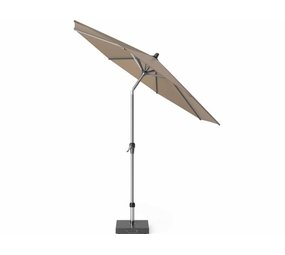 Platinum Riva parasol 250 cm rond taupe met kniksysteem Platinum Riva parasol 250 cm rond taupe met kniksysteem