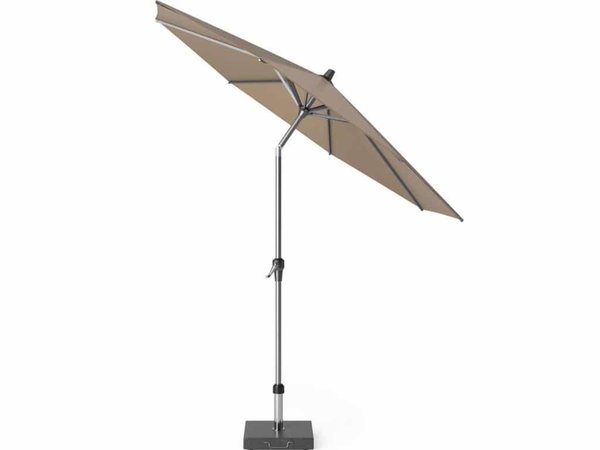Platinum Riva parasol 250 cm rond taupe met kniksysteem Platinum Riva parasol 250 cm rond taupe met kniksysteem