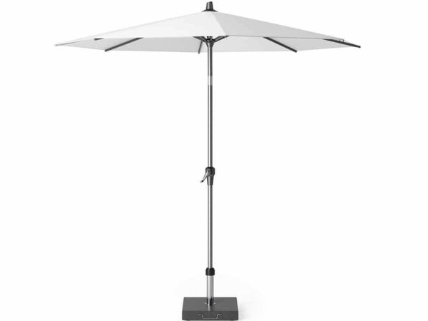 Platinum Riva parasol 250 cm rond wit met kniksysteem Platinum Riva parasol 250 cm rond wit met kniksysteem