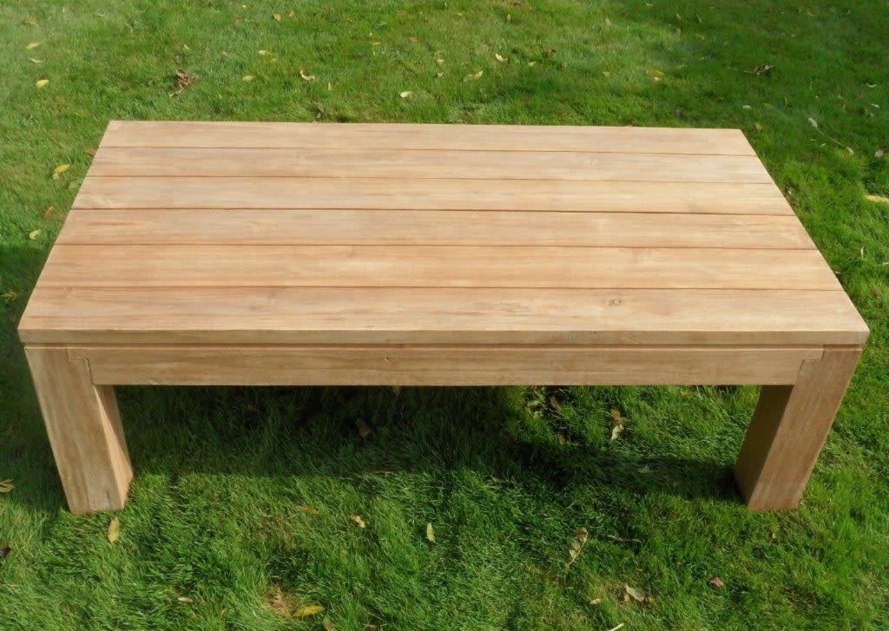 AVH-Collectie Tenerife lounge tuintafel 140x75xH46,5 cm teak AVH-Collectie Tenerife lounge tuintafel 140x75xH46,5 cm teak