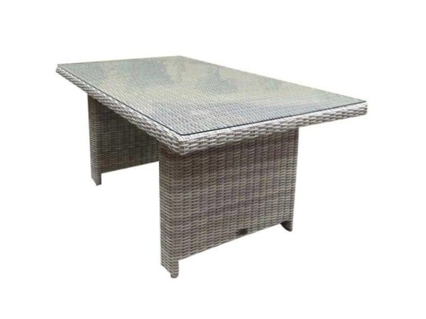 AVH-Collectie San Marino lounge-diningtafel 146x84,5xH66,5 cm wit grijs AVH-Collectie San Marino lounge-diningtafel 146x84,5xH66,5 cm wit grijs