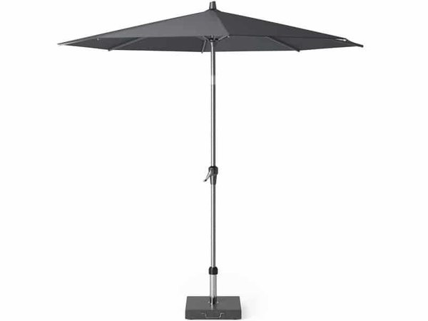 Platinum Riva parasol 270 cm rond antraciet met kniksysteem Platinum Riva parasol 270 cm rond antraciet met kniksysteem
