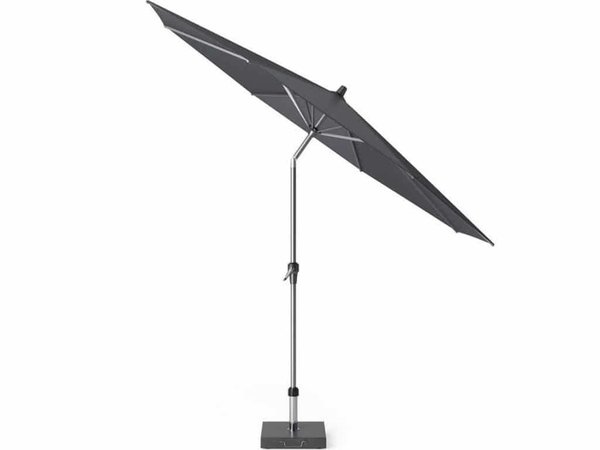 Platinum Riva parasol 300 cm rond zwart met kniksysteem Platinum Riva parasol 300 cm rond zwart met kniksysteem