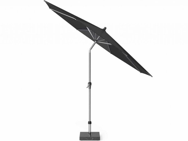 Platinum Riva premium parasol 300 cm rond faded black met kniksysteem Platinum Riva premium parasol 300 cm rond faded black met kniksysteem