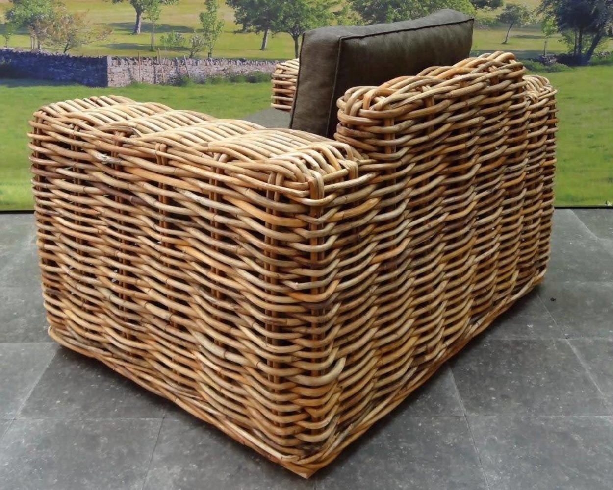 AVH-Collectie Sabuga lounge tuinstoel naturel rotan AVH-Collectie Sabuga lounge tuinstoel naturel rotan