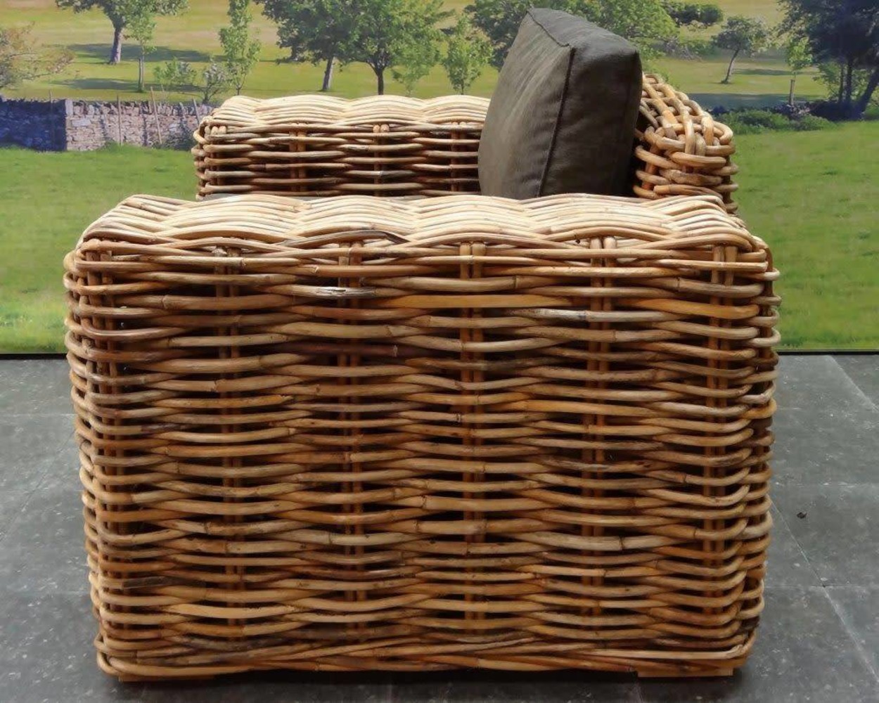 AVH-Collectie Sabuga lounge tuinstoel naturel rotan AVH-Collectie Sabuga lounge tuinstoel naturel rotan
