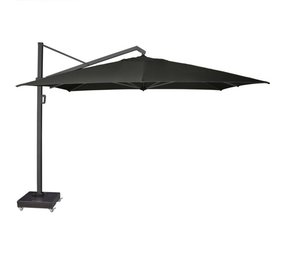 Platinum Icon premium zweefparasol 350x350 cm faded black