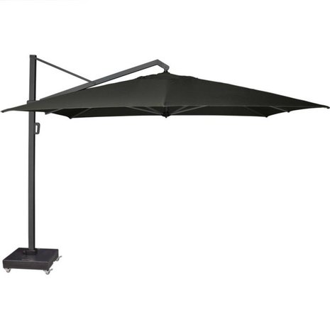 Platinum Icon premium zweefparasol 350x350 cm faded black