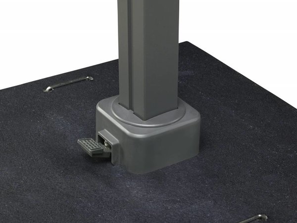 Platinum Icon premium zweefparasol 350x350 cm faded black