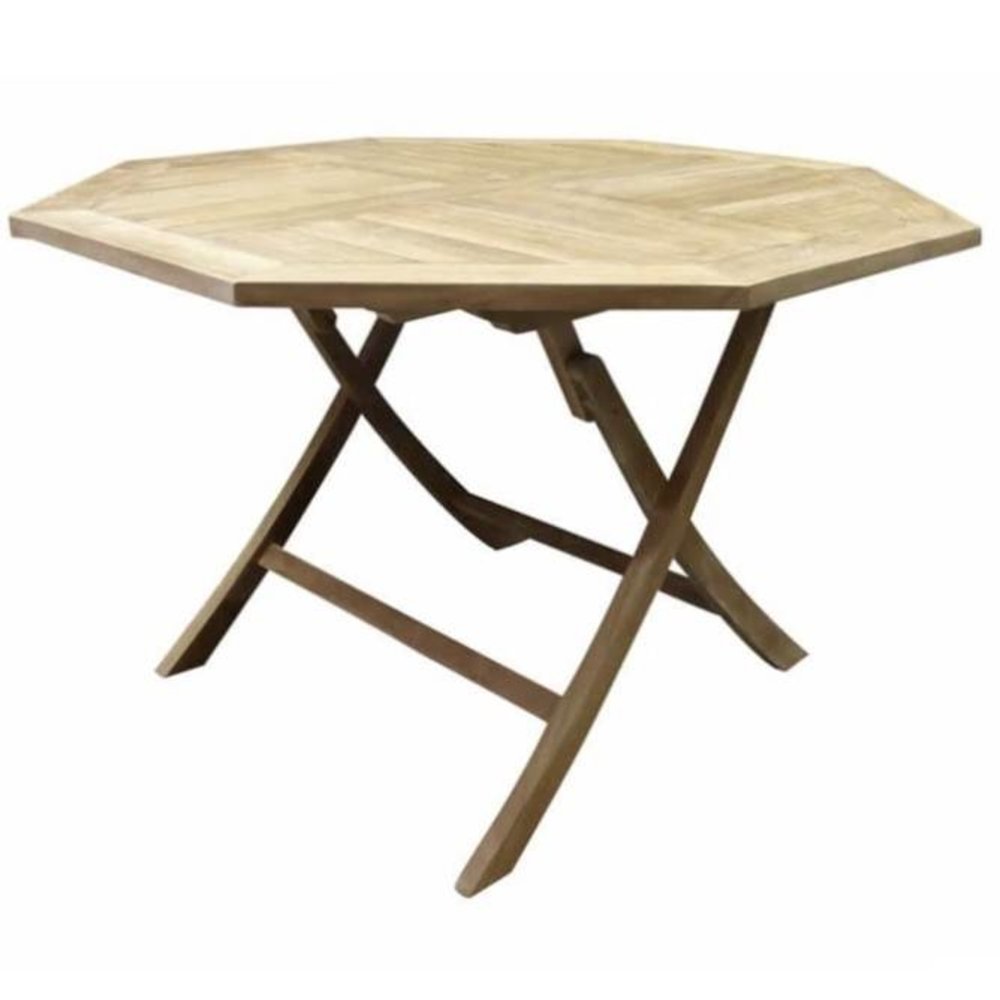 AVH-Collectie Klaptafel 120 cm achtkantig teak AVH-Collectie Klaptafel 120 cm achtkantig teak
