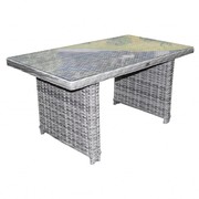 AVH-Collectie Kreta lounge-diningtafel 140x80xH70 cm grijs