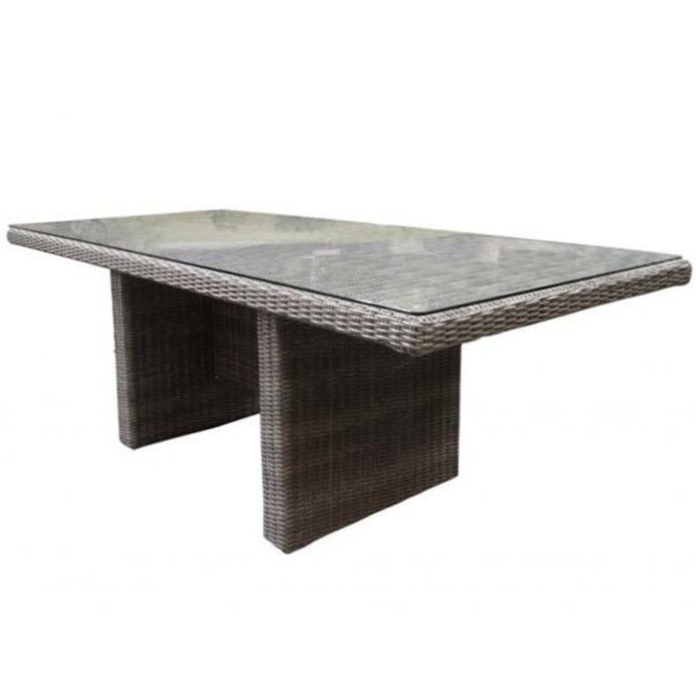 AVH-Collectie Menorca dining tuintafel 220x100xH75 cm grijs