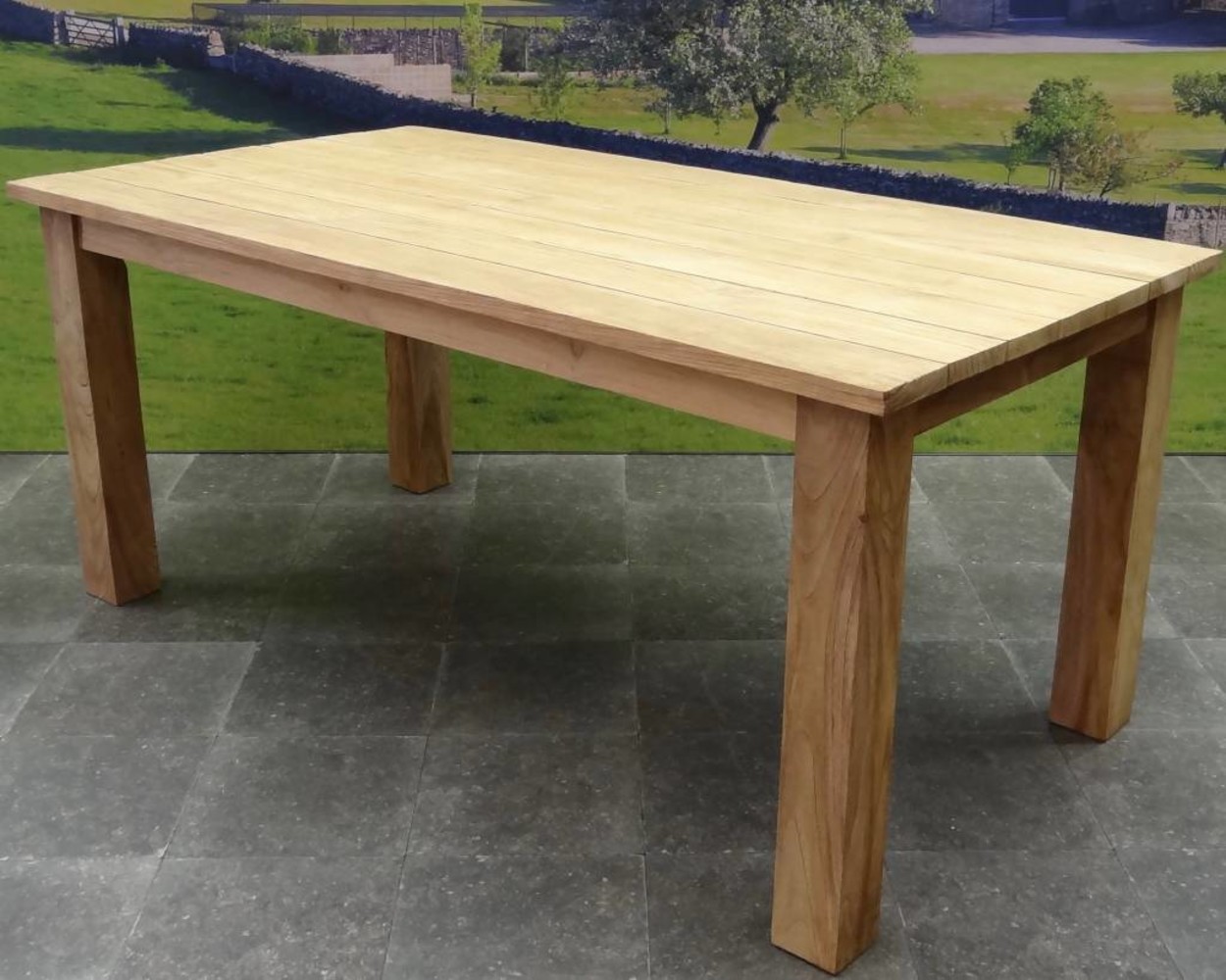 AVH-Collectie Old Java dining tuintafel 240x100xH77,5 cm teak AVH-Collectie Old Java dining tuintafel 240x100xH77,5 cm teak