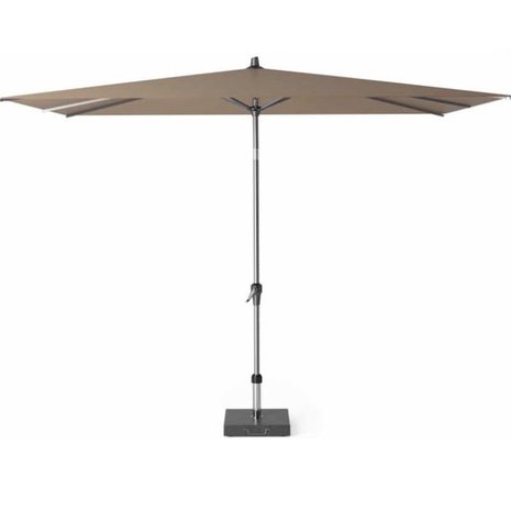 Platinum Riva parasol 300x200 cm taupe met kniksysteem Platinum Riva parasol 300x200 cm taupe met kniksysteem