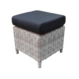 AVH-Collectie AVH Voetenbank 45x45xH45 cm wit grijs AVH-Collectie AVH Voetenbank 45x45xH45 cm wit grijs