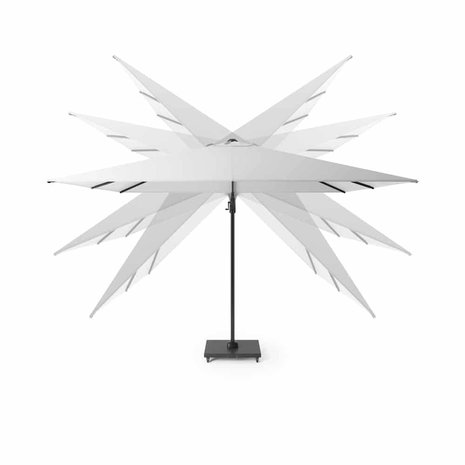 Platinum Challenger T2 glow zweefparasol 300x300 cm antraciet Platinum Challenger T2 glow zweefparasol 300x300 cm antraciet