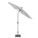 Platinum Riva parasol 250 cm rond lichtgrijs met kniksysteem