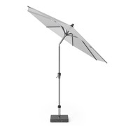 Platinum Riva parasol 250 cm rond lichtgrijs met kniksysteem