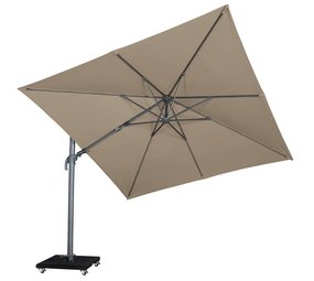 Platinum Malibu T2 zweefparasol 300x300 cm taupe