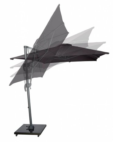 Platinum Malibu T2 zweefparasol 300x300 cm taupe