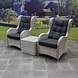 AVH-Collectie Arezza lounge balkonset 5-delig wit-grijs AVH-Collectie Arezza lounge balkonset 5-delig wit-grijs