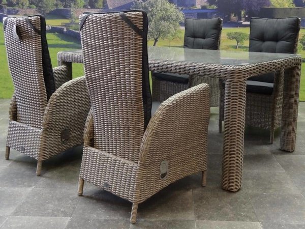 AVH-Collectie Bergamo Menorca dining tuinset 180x100xH75 cm verstelbaar 5-delig grijs AVH-Collectie Bergamo Menorca dining tuinset 180x100xH75 cm verstelbaar 5-delig grijs