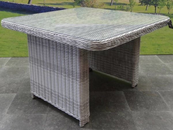 AVH-Collectie Bilbao hoek dining loungeset 7-delig wit grijs AVH-Collectie Bilbao hoek dining loungeset 7-delig wit grijs