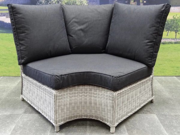 AVH-Collectie Bilbao hoek dining loungeset 7-delig wit grijs AVH-Collectie Bilbao hoek dining loungeset 7-delig wit grijs