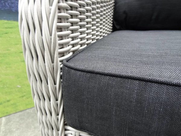 AVH-Collectie Bilbao hoek dining loungeset 7-delig wit grijs AVH-Collectie Bilbao hoek dining loungeset 7-delig wit grijs