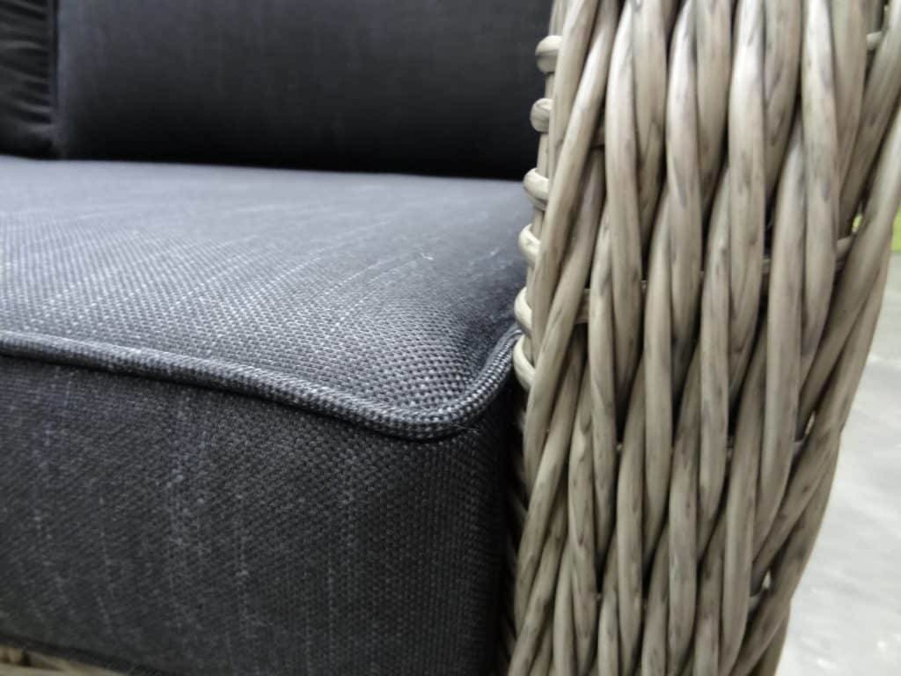 AVH-Collectie Bilbao stoel-bank dining loungeset verstelbaar 4-delig grijs AVH-Collectie Bilbao stoel-bank dining loungeset verstelbaar 4-delig grijs