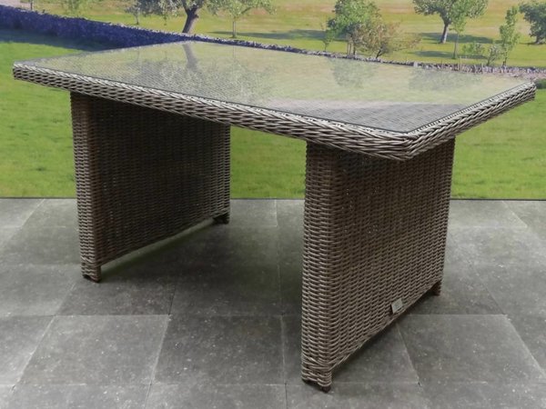 AVH-Collectie Bilbao stoel-bank dining loungeset verstelbaar 4-delig grijs AVH-Collectie Bilbao stoel-bank dining loungeset verstelbaar 4-delig grijs