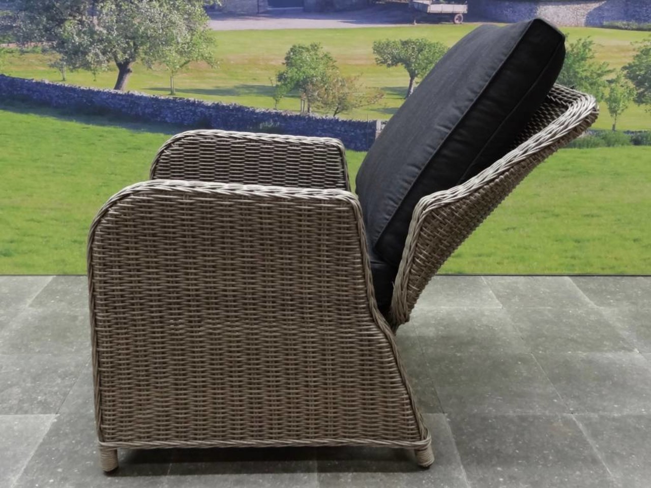 AVH-Collectie Bilbao stoel-bank dining loungeset verstelbaar 4-delig grijs AVH-Collectie Bilbao stoel-bank dining loungeset verstelbaar 4-delig grijs