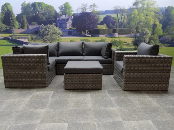 AVH-Collectie Rio hoek loungeset 6-delig antraciet AVH-Collectie Rio hoek loungeset 6-delig antraciet