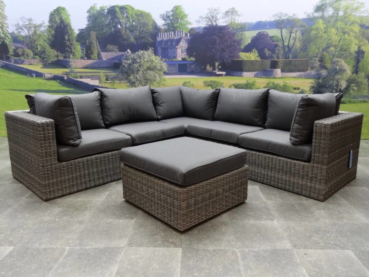 AVH-Collectie Rio hoek loungeset 7-delig antraciet AVH-Collectie Rio hoek loungeset 7-delig antraciet