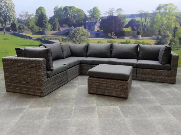 AVH-Collectie Rio hoek loungeset 7-delig antraciet AVH-Collectie Rio hoek loungeset 7-delig antraciet