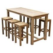 AVH-Collectie Barset Grade A teakhout 180x80xH105 cm 7-delig