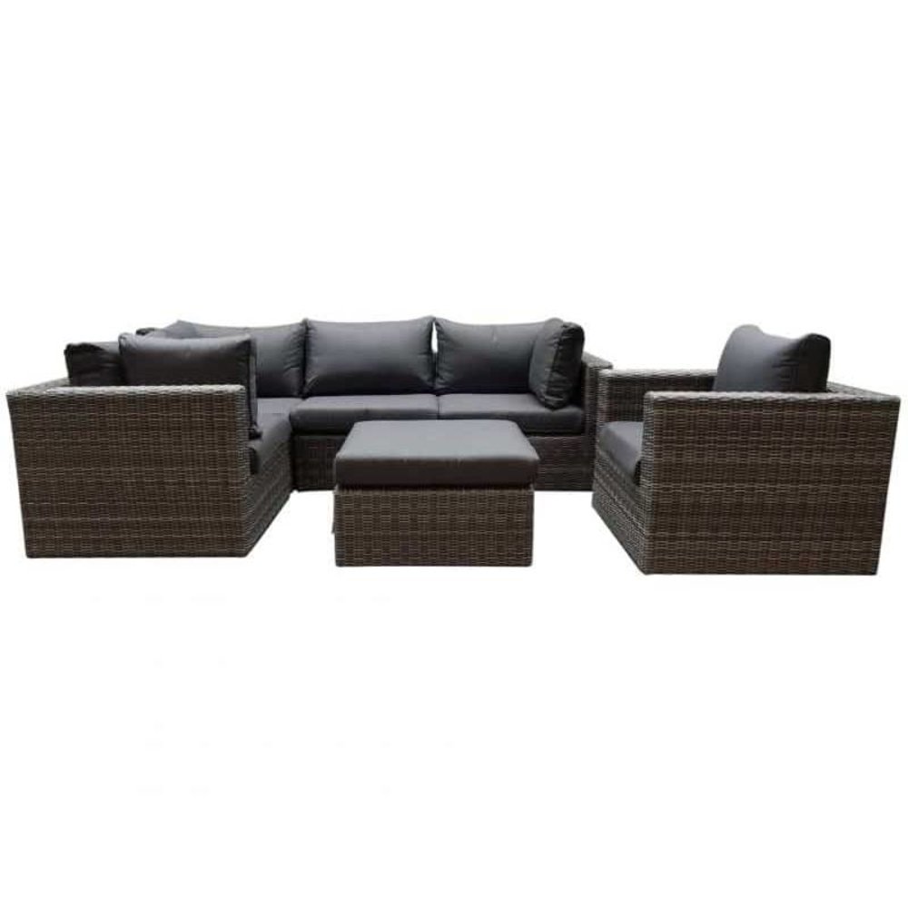 AVH-Collectie Rio hoek loungeset 6-delig antraciet AVH-Collectie Rio hoek loungeset 6-delig antraciet