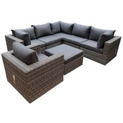 AVH-Collectie Rio hoek loungeset 7-delig antraciet