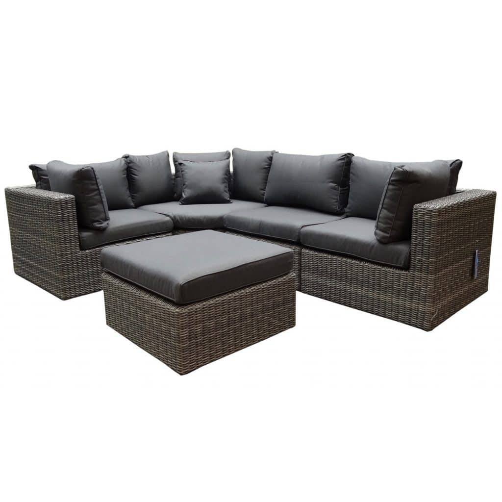 AVH-Collectie Rio XL hoek loungeset 5-delig antraciet