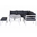 Garden Impressions Blakes hoek dining loungeset 4-delig aluminium wit Garden Impressions Blakes hoek dining loungeset 4-delig aluminium wit