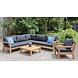 AVH-Collectie Harby hoek loungeset 5-delig teaklook AVH-Collectie Harby hoek loungeset 5-delig teaklook