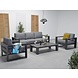 Garden Impressions Cube stoel-bank loungeset 4-delig antraciet aluminium Garden Impressions Cube stoel-bank loungeset 4-delig antraciet aluminium